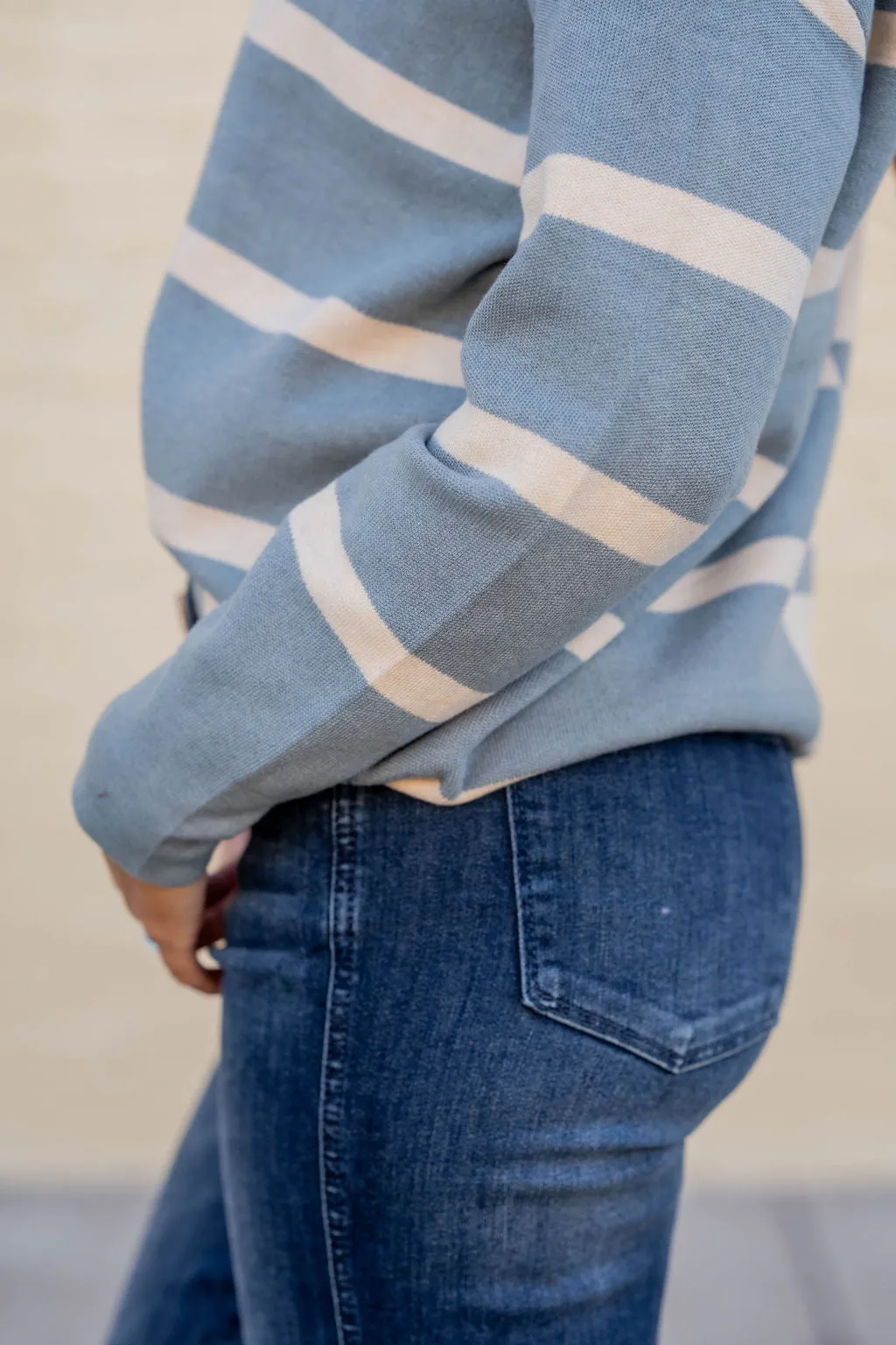 Two Tone Striped Sweater