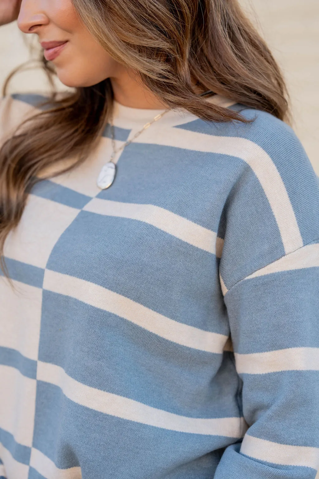 Two Tone Striped Sweater