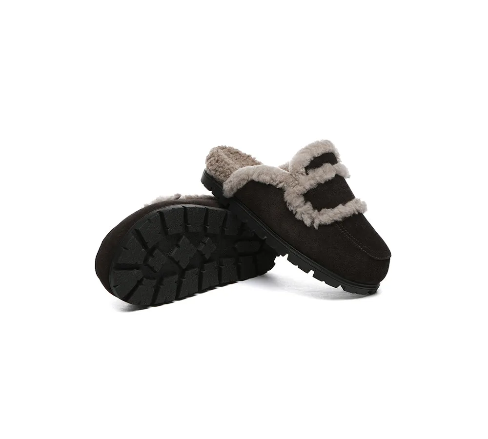 Ugg Slippers Sheepskin Wool Shearling Lined Remi