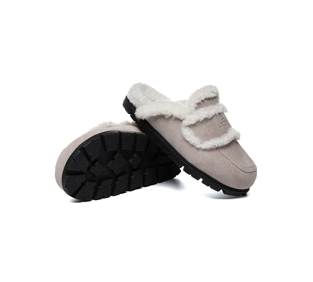 Ugg Slippers Sheepskin Wool Shearling Lined Remi