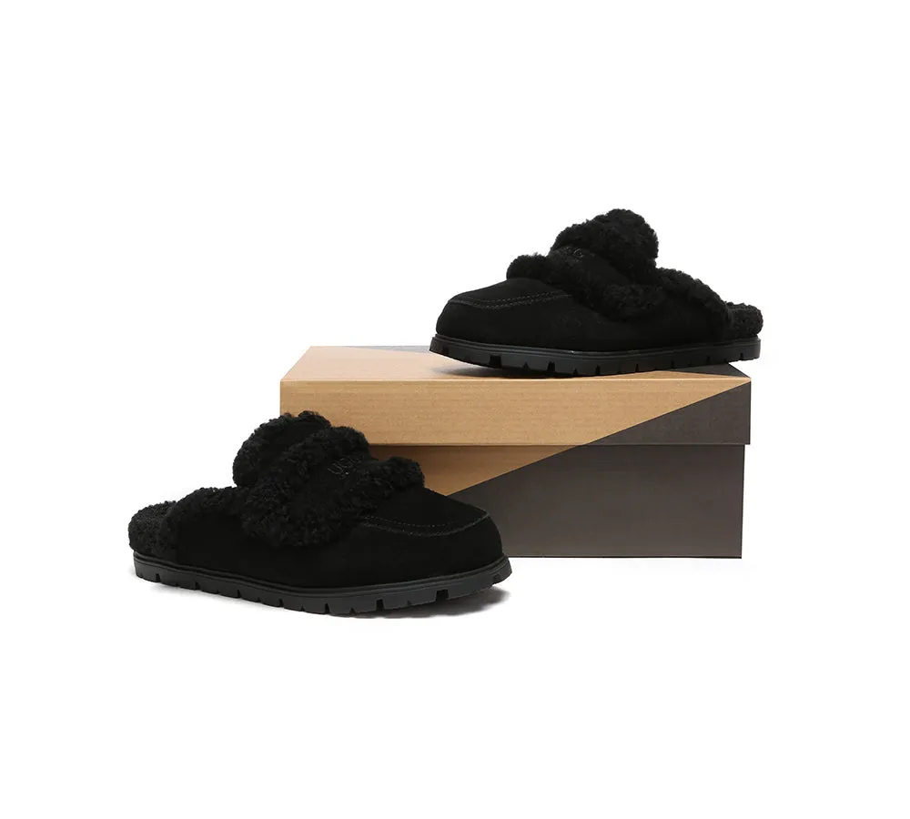 Ugg Slippers Sheepskin Wool Shearling Lined Remi