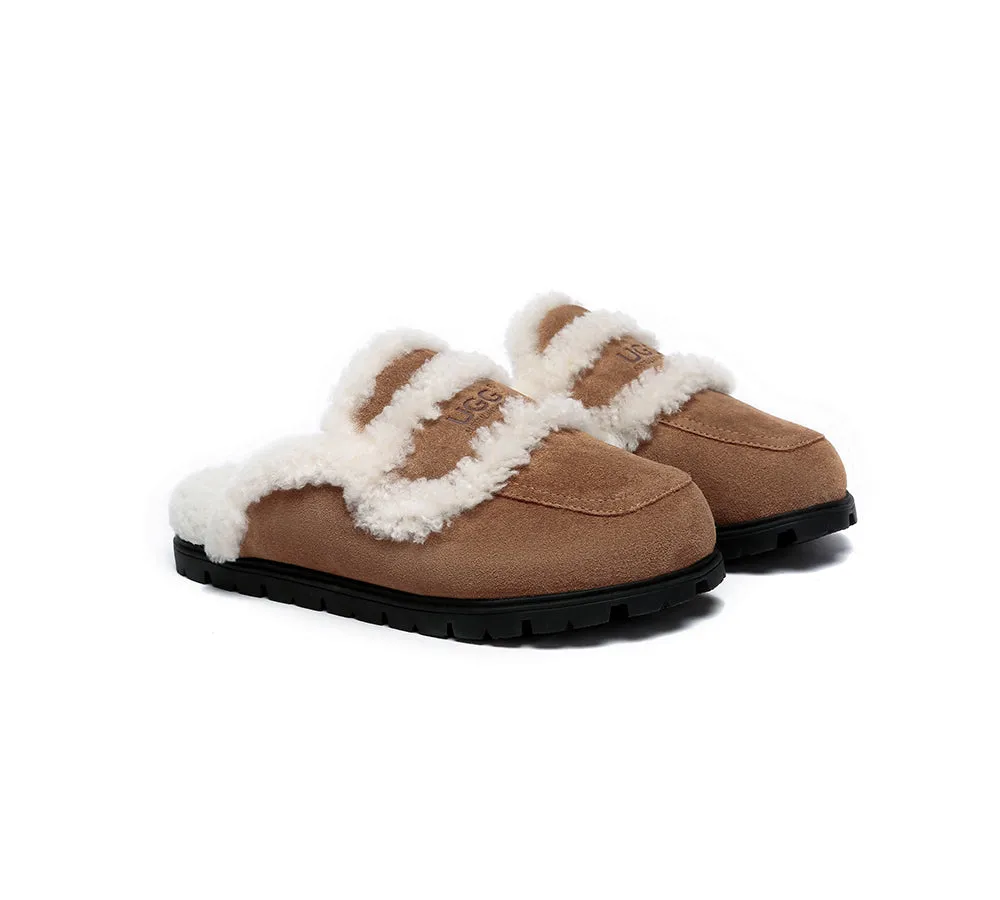 Ugg Slippers Sheepskin Wool Shearling Lined Remi