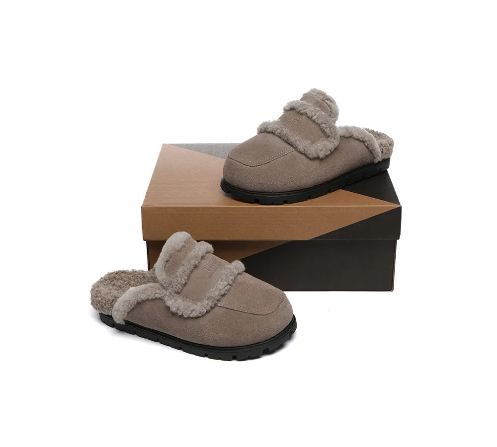 Ugg Slippers Sheepskin Wool Shearling Lined Remi