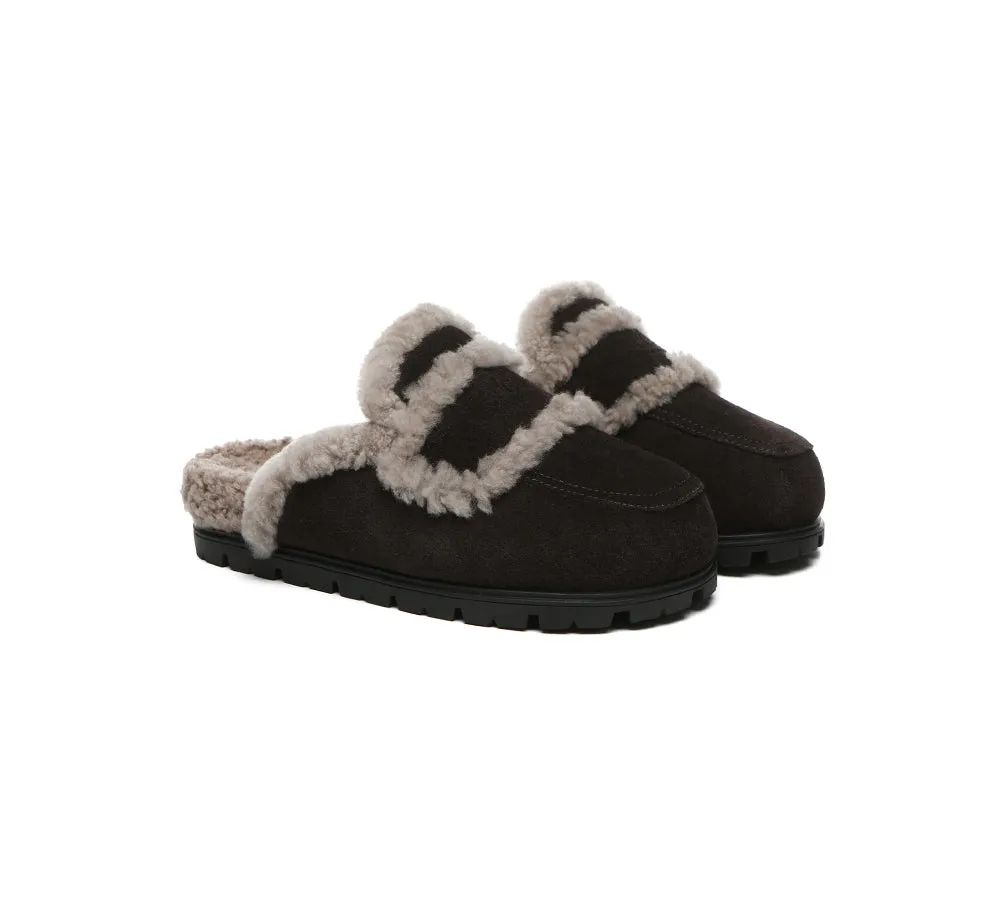 Ugg Slippers Sheepskin Wool Shearling Lined Remi