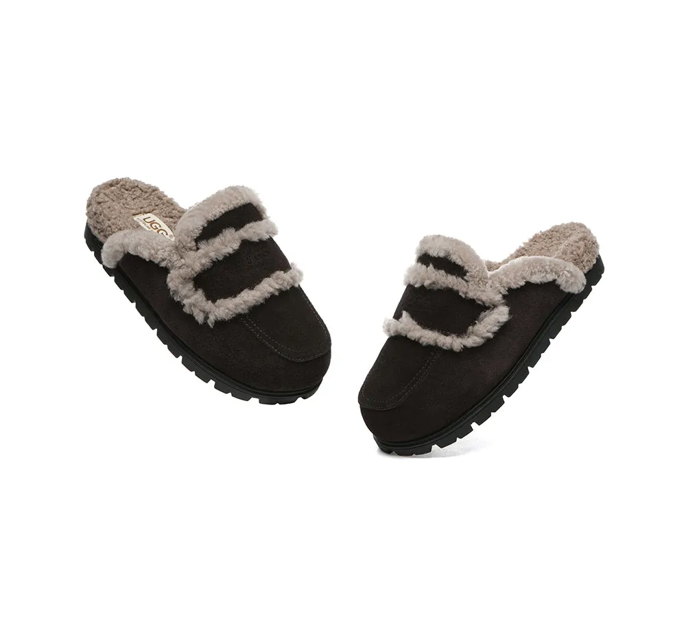 Ugg Slippers Sheepskin Wool Shearling Lined Remi