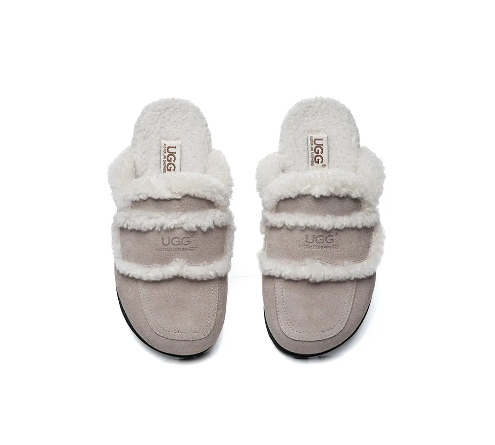 Ugg Slippers Sheepskin Wool Shearling Lined Remi