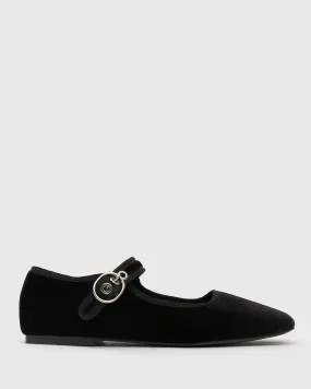 VALENTINA Square Toe Ballet Flats