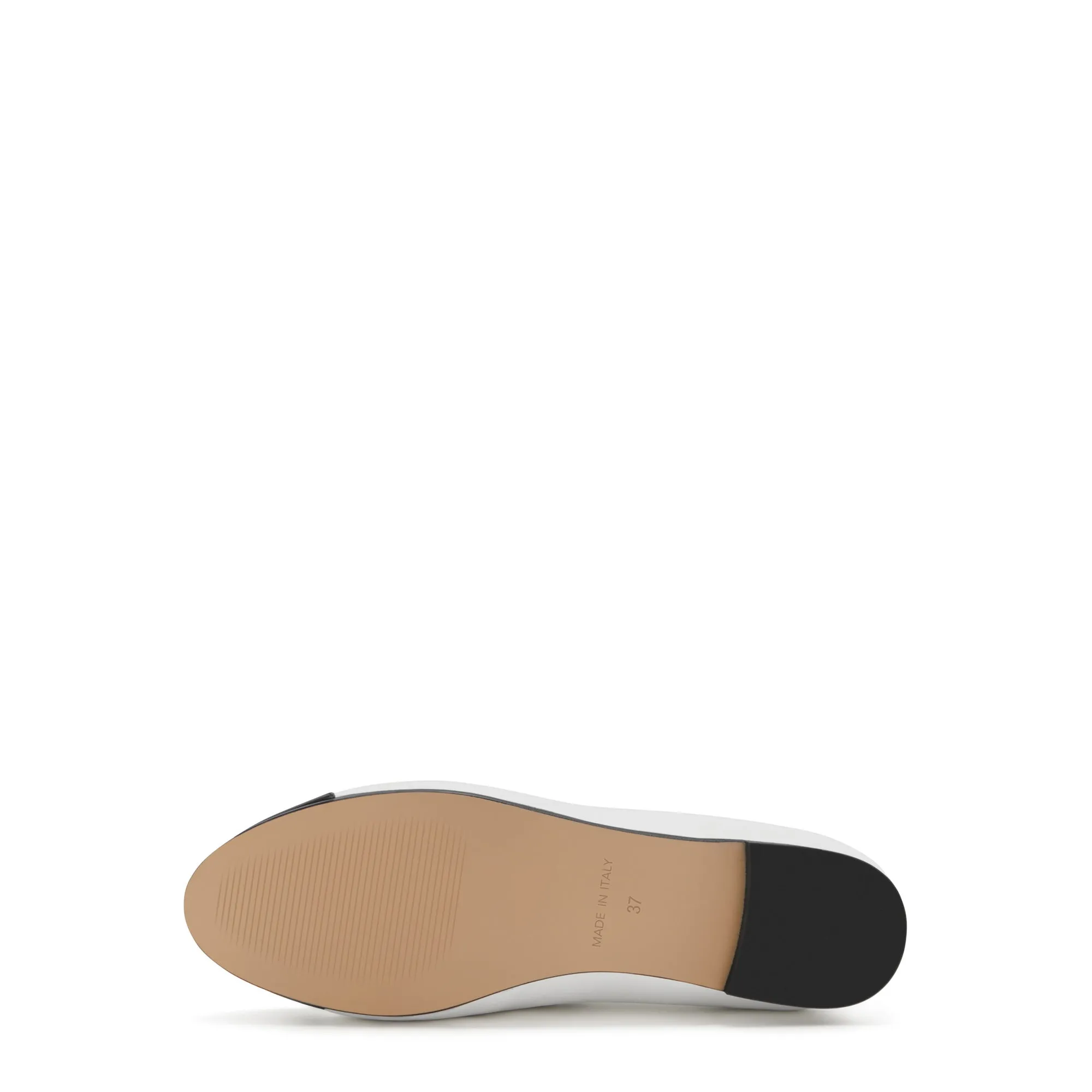 Vendôme Ynes white calfskin leather ballerinas