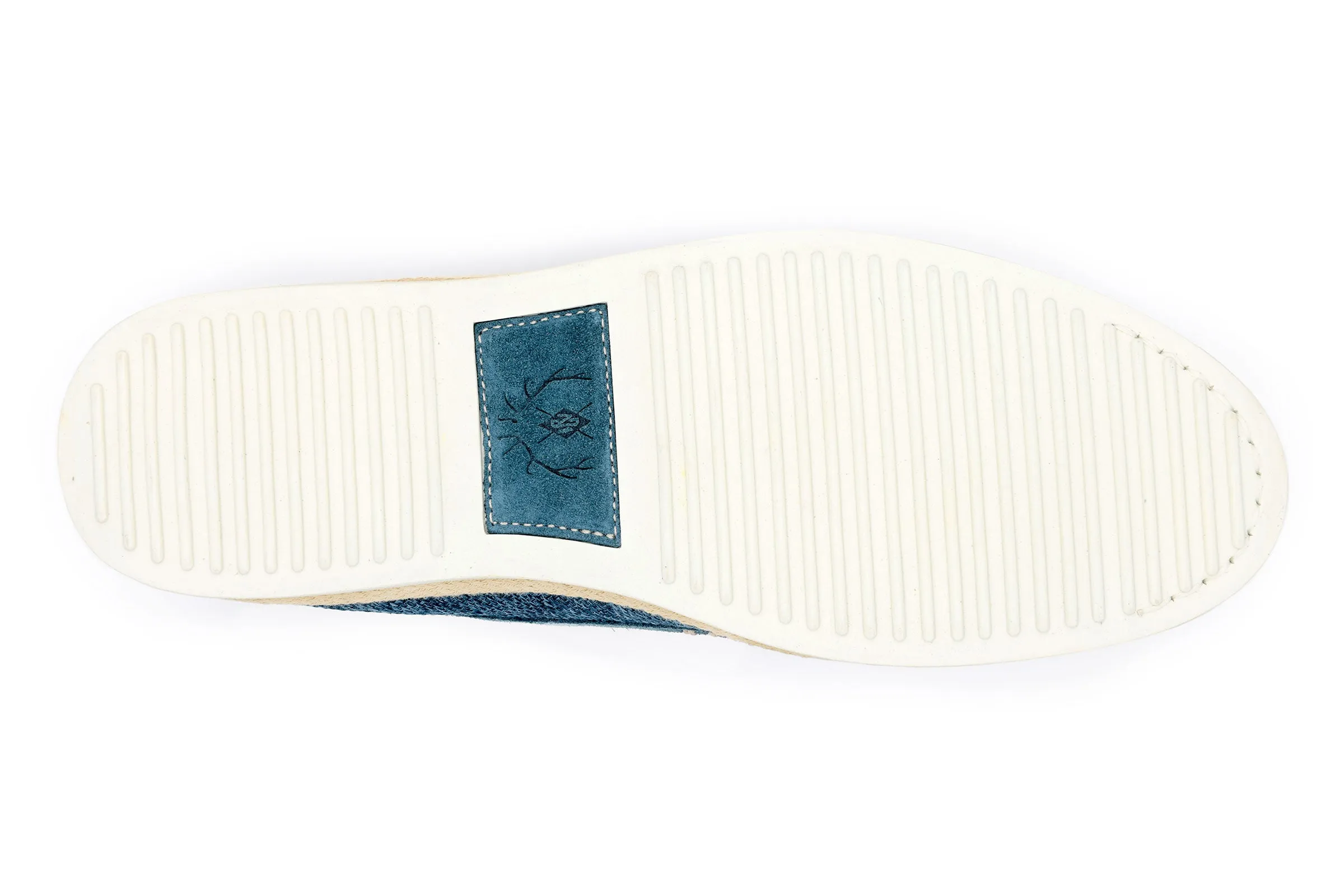 Watercolor Cotton Venetian Loafers - Ocean