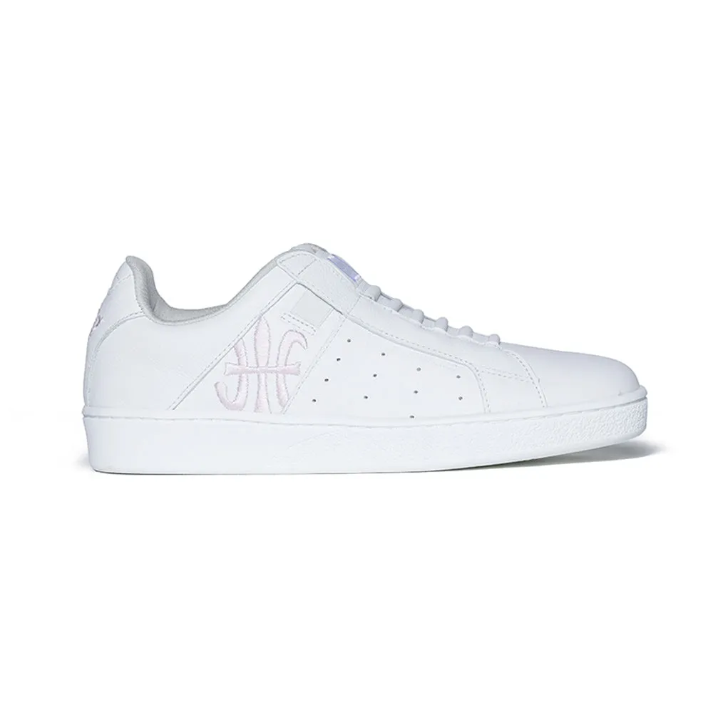 Women's Icon Genesis White Pink Leather Sneakers 91901-001