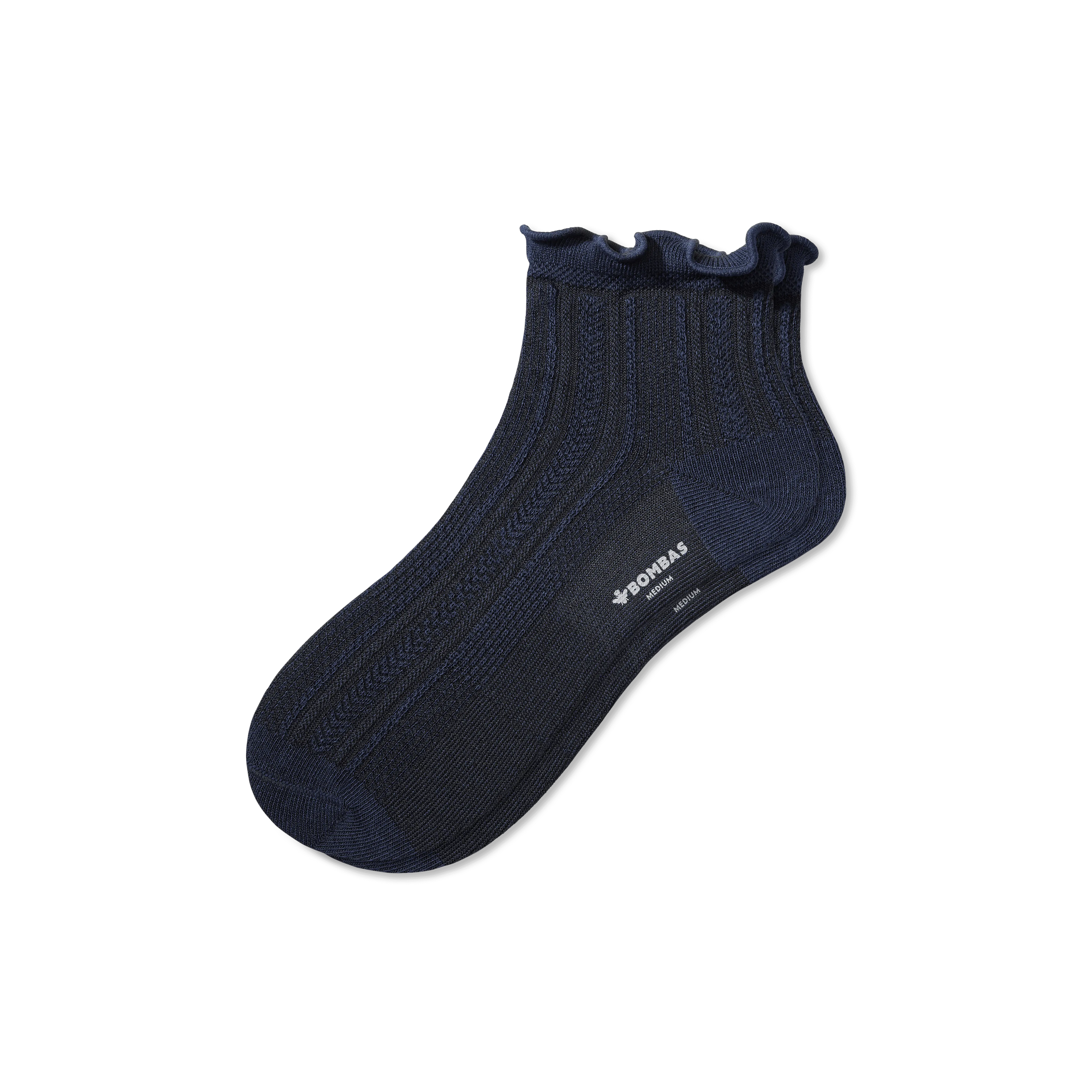 Women's Pointelle Frill Quarter Socks