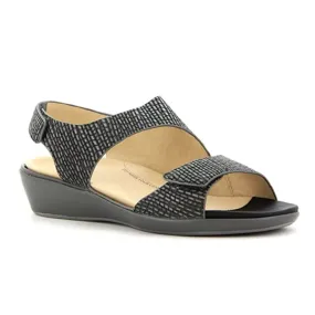 Ziera Ginger Wedge Sandal (Women) - Charcoal Iggy